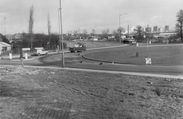 Spytty Road - Nash Road Roundabout